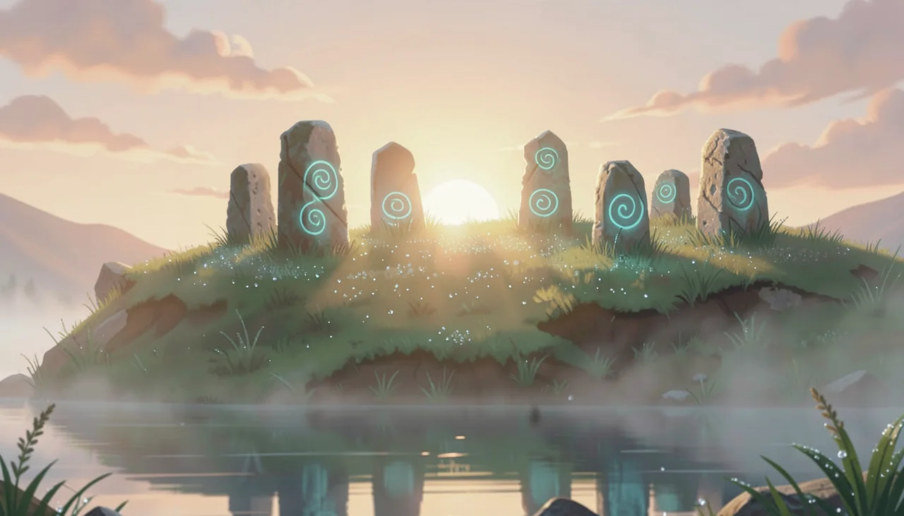 The Singing Stones at dawn